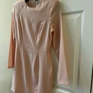 Prada fitted blush dress 42